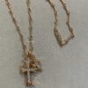 Rose Gold Available! K Croxx Double Cross Necklace