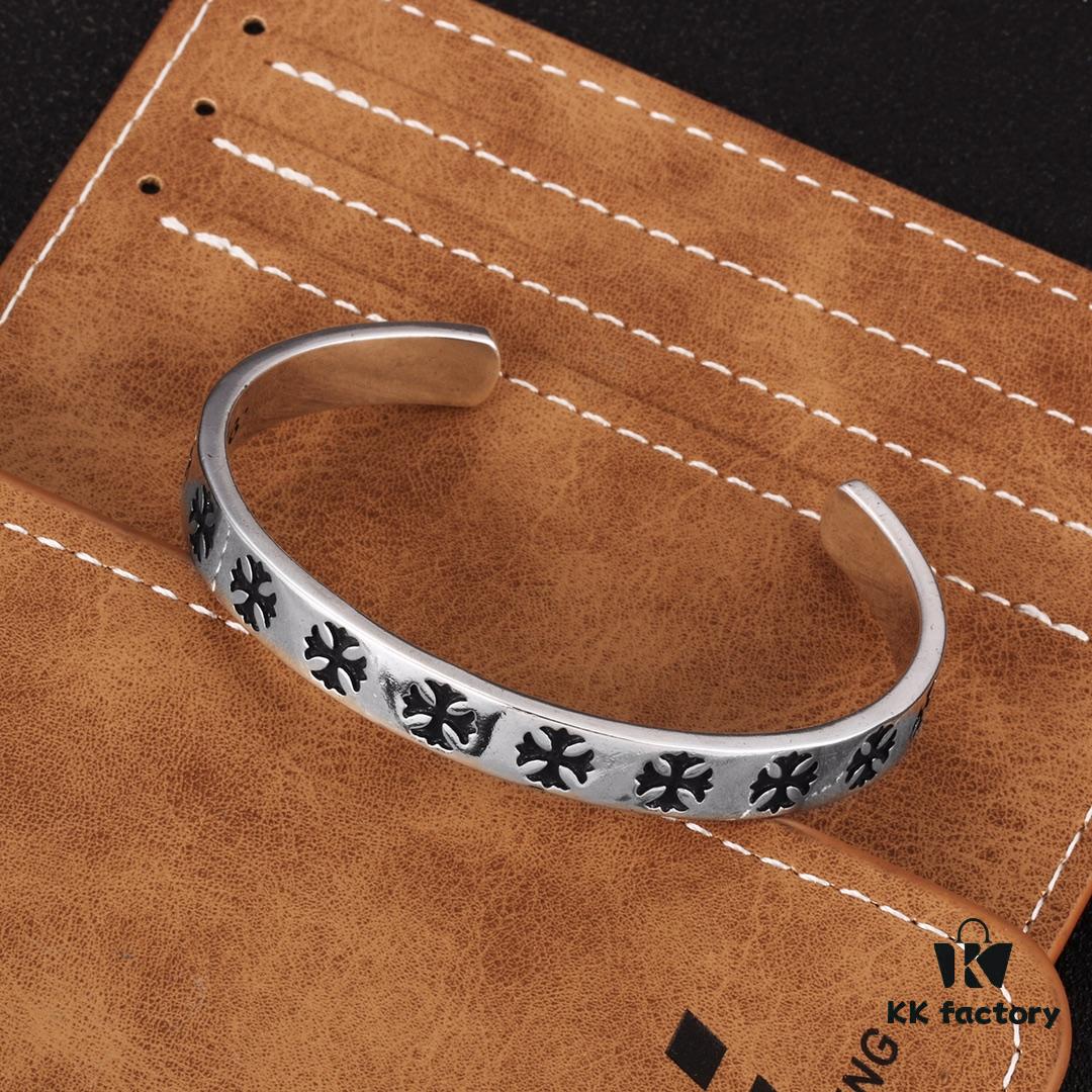 Chrome Hearts Smooth Cross Bracelet