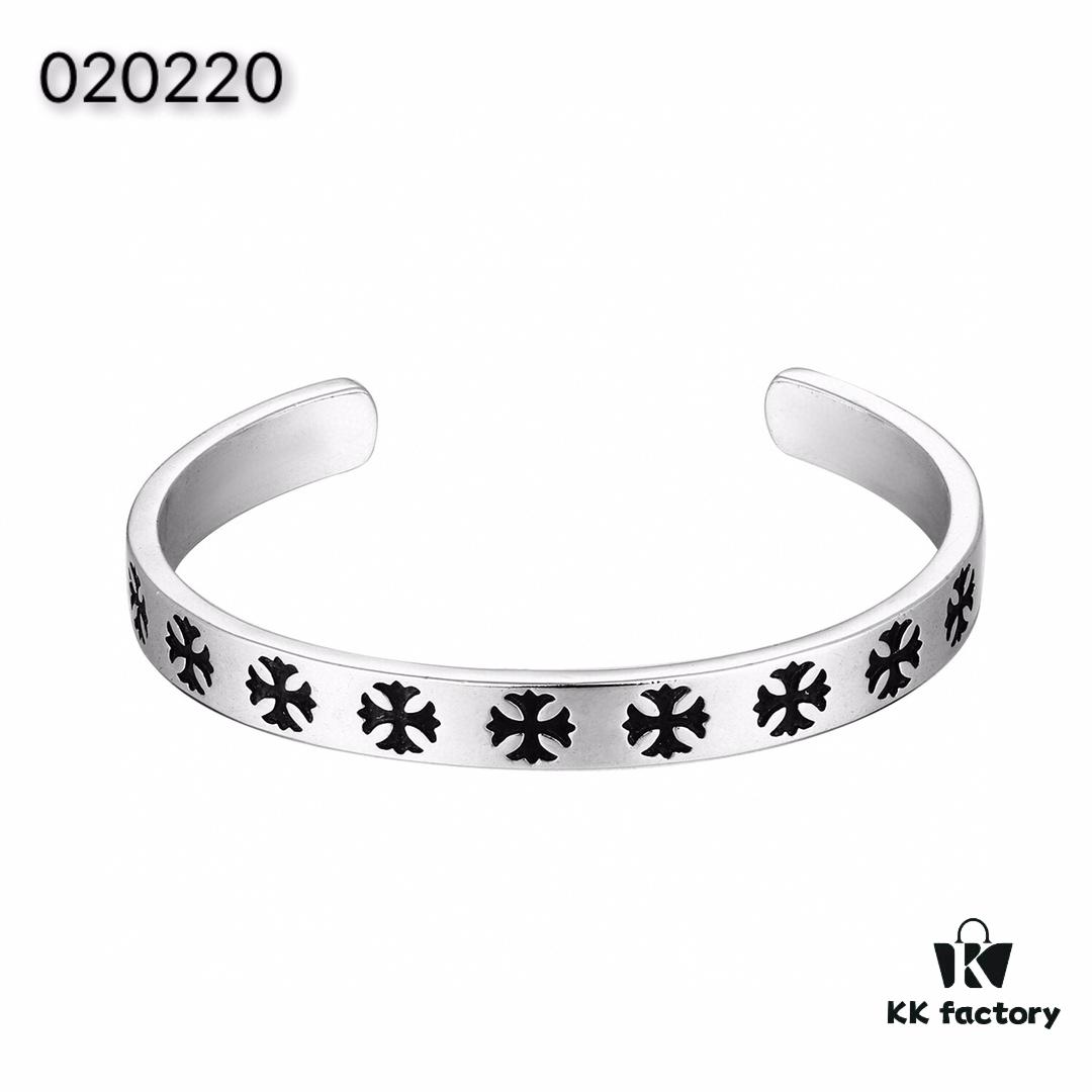 Chrome Hearts Smooth Cross Bracelet