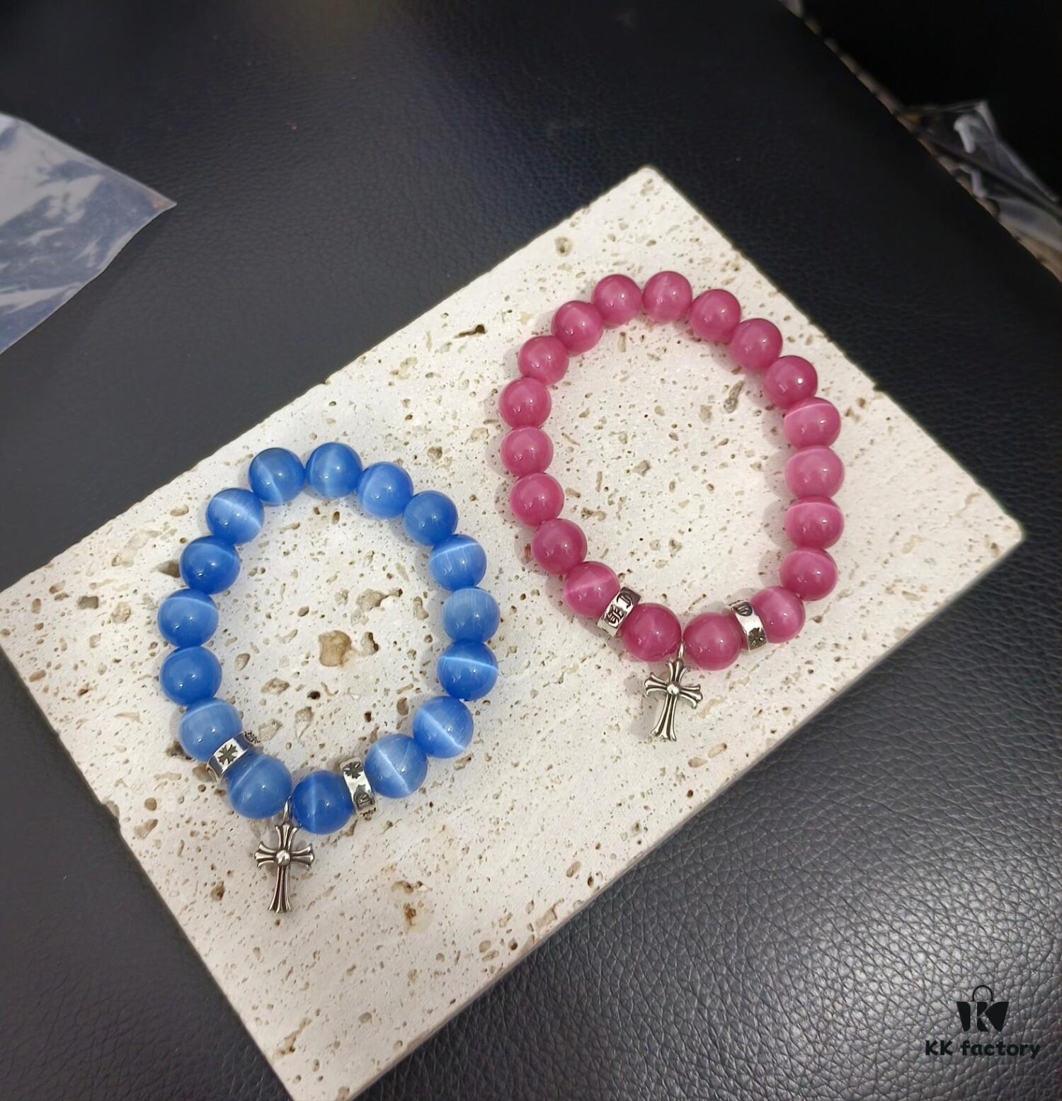 Today's Recommendation: Chrome Hearts Bracelet, Deep Pink Cat's Eye Stone Bracelet, Blue Cat's Eye Stone Bracelet