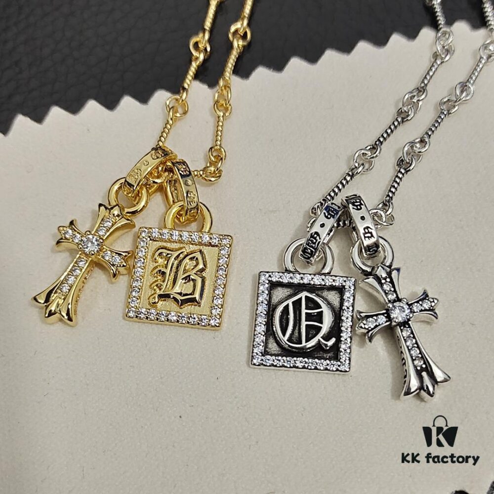 Today's Recommendation: Chrome Hearts New Diamond-Paved Square Cross Necklace