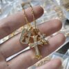 Chrome Hearts Double Cross Necklace with Dog Tag