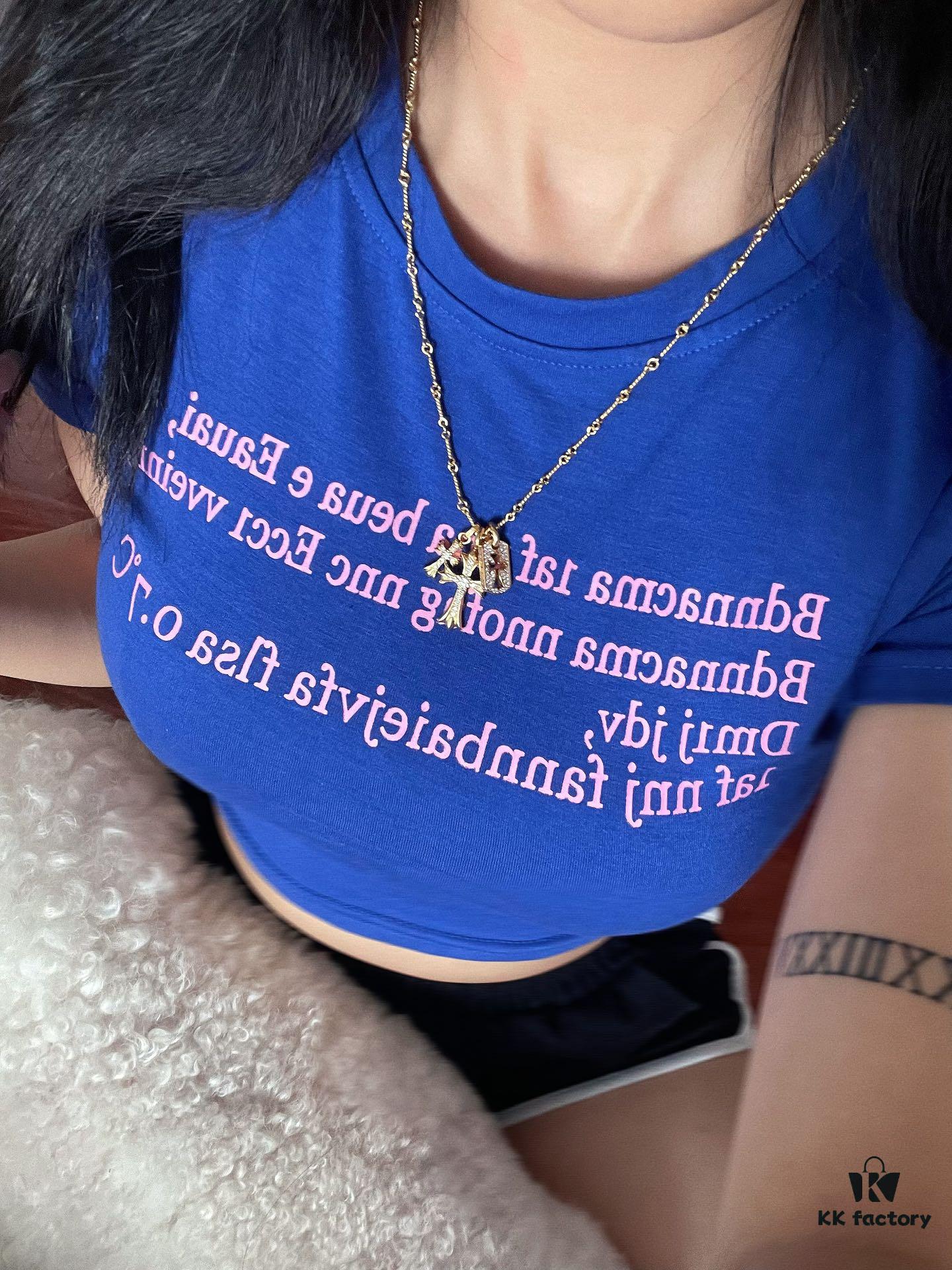 Chrome Hearts Double Cross Necklace with Dog Tag