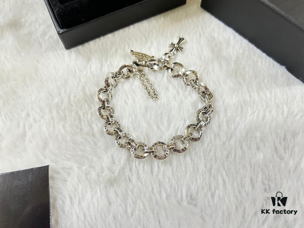 Chrome Hearts Interlocking Cross Bracelet 18-20-22CM