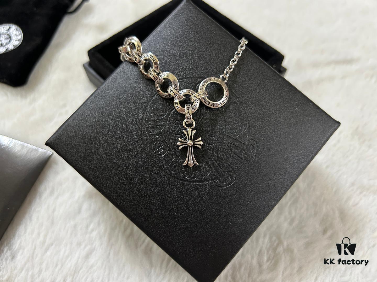 Chrome Hearts Interlocking Cross Bracelet 18-20-22CM