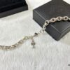 Chrome Hearts Oval Link Cross Bracelet 18-20-22 cm