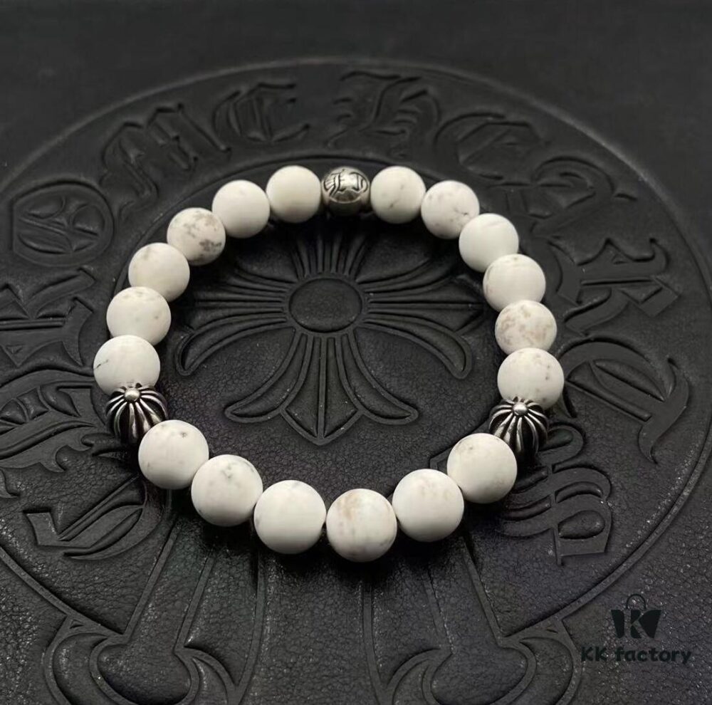 High-Grade Chrome Hearts Beaded Bracelet, Adjustable Size 15-25cm, Customizable Style and Color