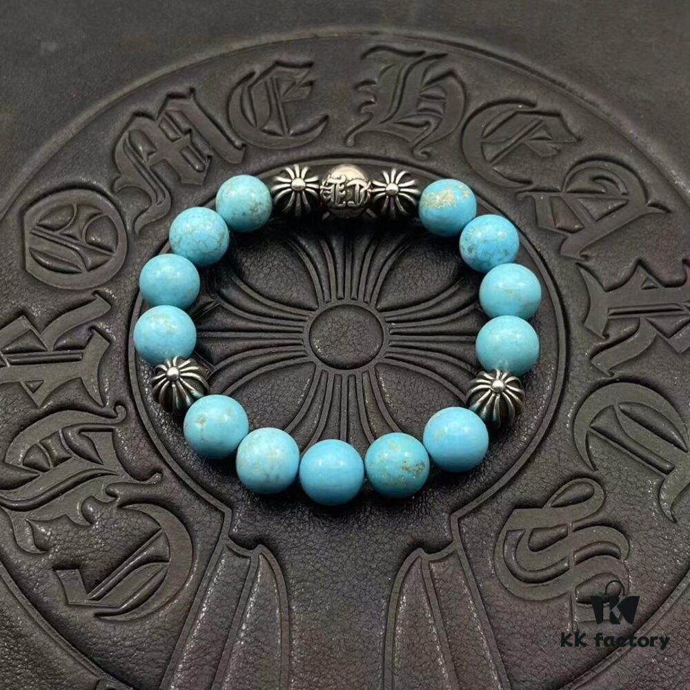 High-Grade Chrome Hearts Beaded Bracelet, Adjustable Size 15-25cm, Customizable Style and Color