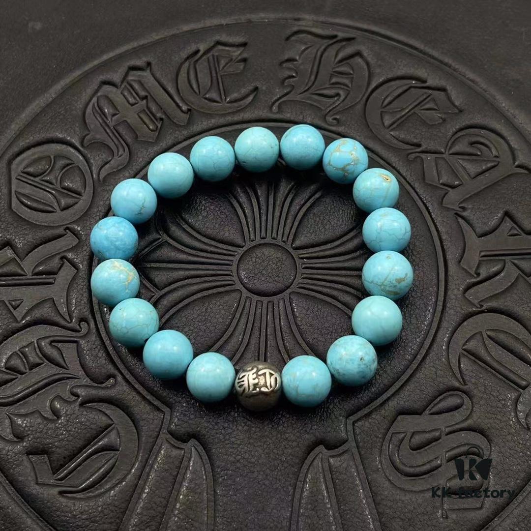 High-Version Chrome Hearts Beaded Bracelet, Available in Sizes 15-25, Customizable Style and Color