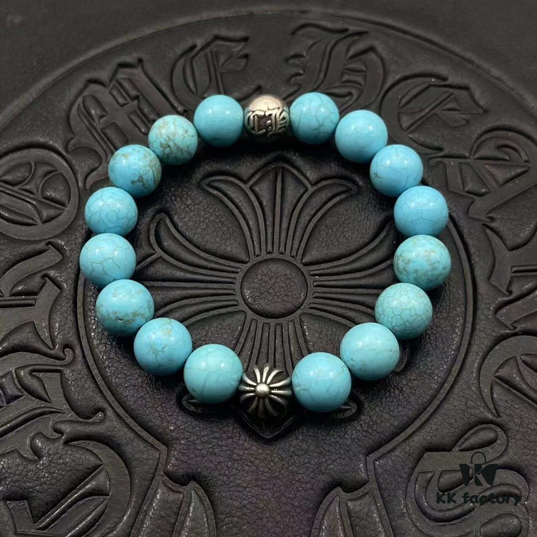 High-Grade Chrome Hearts Beaded Bracelet, Adjustable Size 15-25cm, Customizable Style and Color