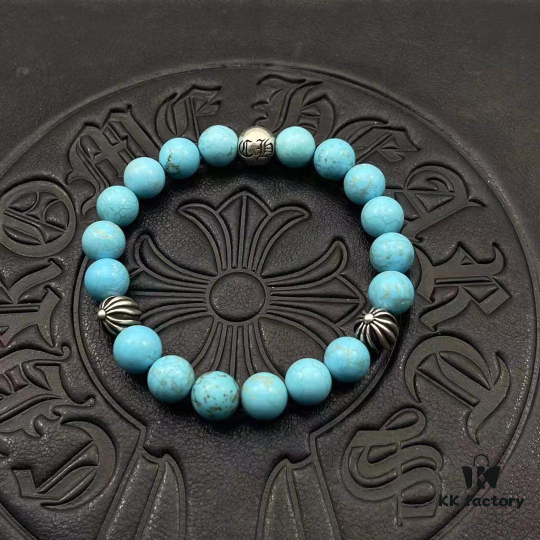 High-Grade Chrome Hearts Beaded Bracelet, Available in Sizes 15-25, Customizable Style and Color