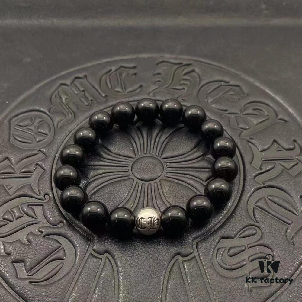 High-Grade Chrome Hearts Beaded Bracelet, Adjustable Size 15-25cm, Customizable Style and Color