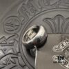 High-End Chrome Hearts Thick Round Ring with Cross Design