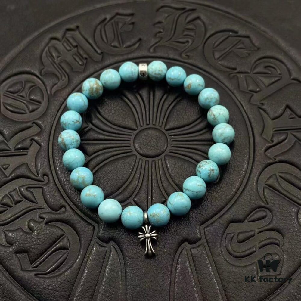 High-Version Chrome Hearts Beaded Bracelet, Available in Sizes 15-25, Customizable Style and Color