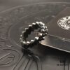 High-End Chrome Hearts Rivet Cross Ring