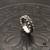 High-End Chrome Hearts Rivet Cross Ring