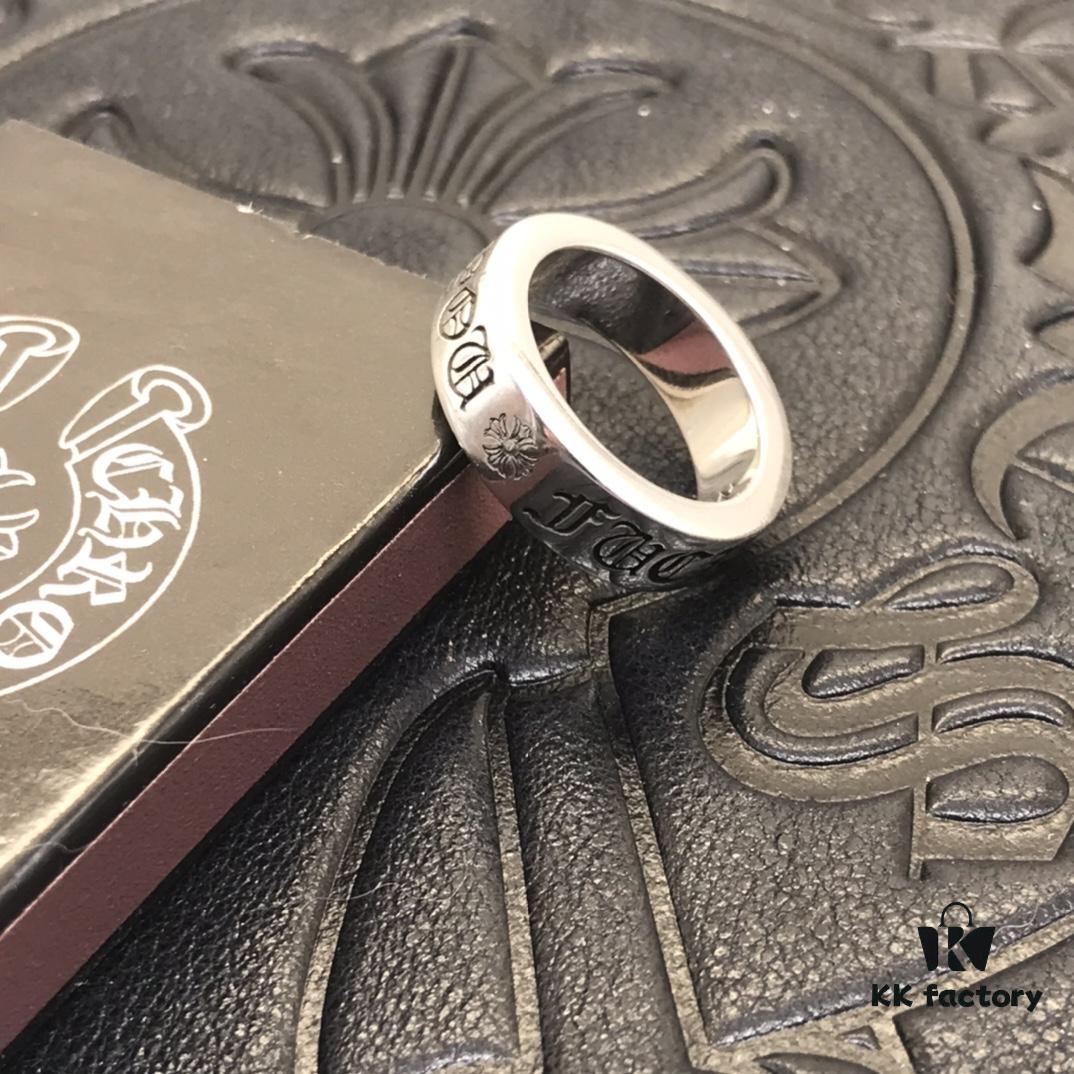 Basic Crocodile Heart Ring 6MM FUCK YOU, Similar to FOREVER, Pay Attention to Letter Distinction