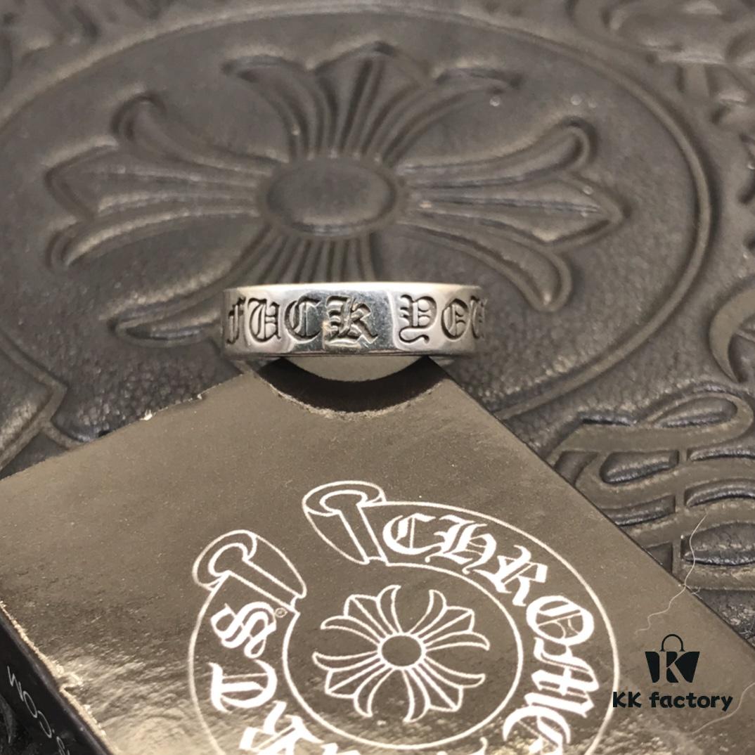 Basic Crocodile Heart Ring 6MM FUCK YOU, Similar to FOREVER, Pay Attention to Letter Distinction