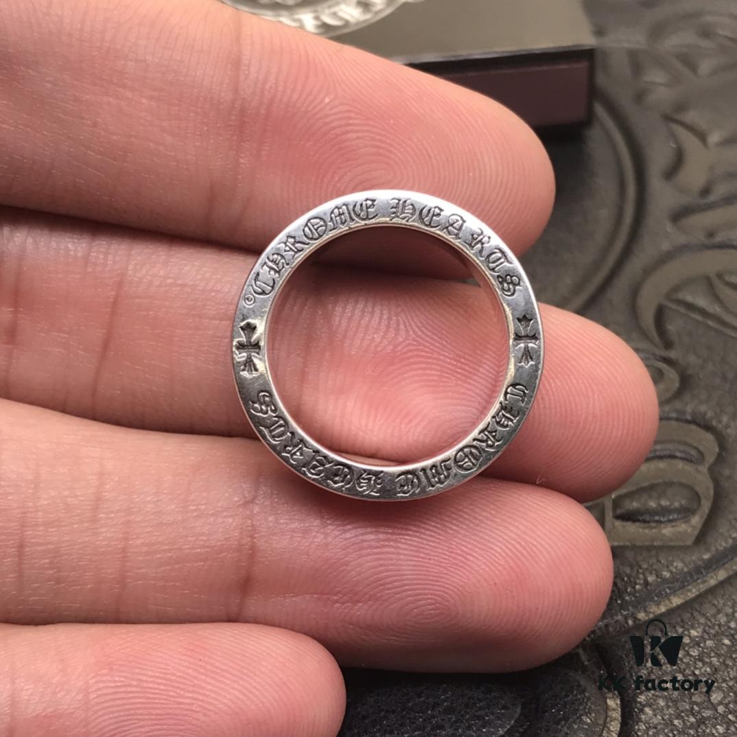 Basic Crocodile Heart Ring 6MM FUCK YOU, Similar to FOREVER, Pay Attention to Letter Distinction