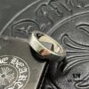 CHROME HEARTS High-Quality Cropped Heart Ring 6mm Plain Band