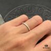 CHROME HEARTS High-Quality Cross Thin Ring Plain Band