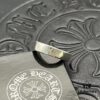 CHROME HEARTS High-Quality Cropped Heart Ring 6mm Plain Band