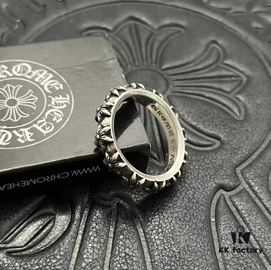 CHROME HEARTS High-Replica Cross Six-Pointed Star Ring