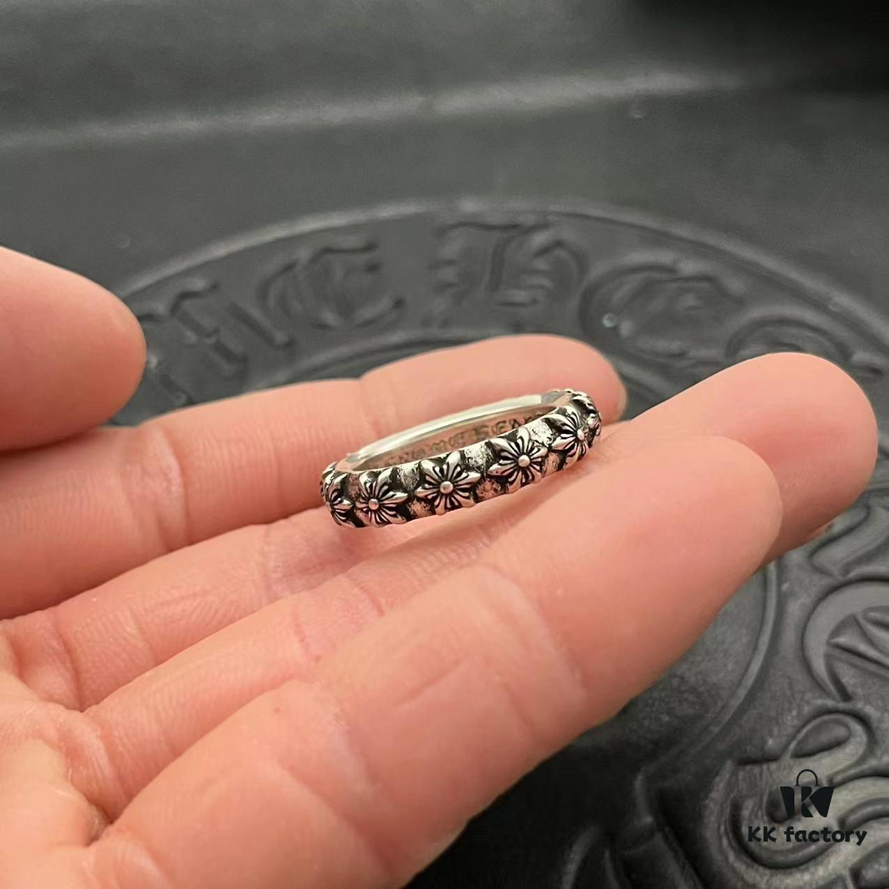 CHROME HEARTS High-Replica Cross Six-Pointed Star Ring