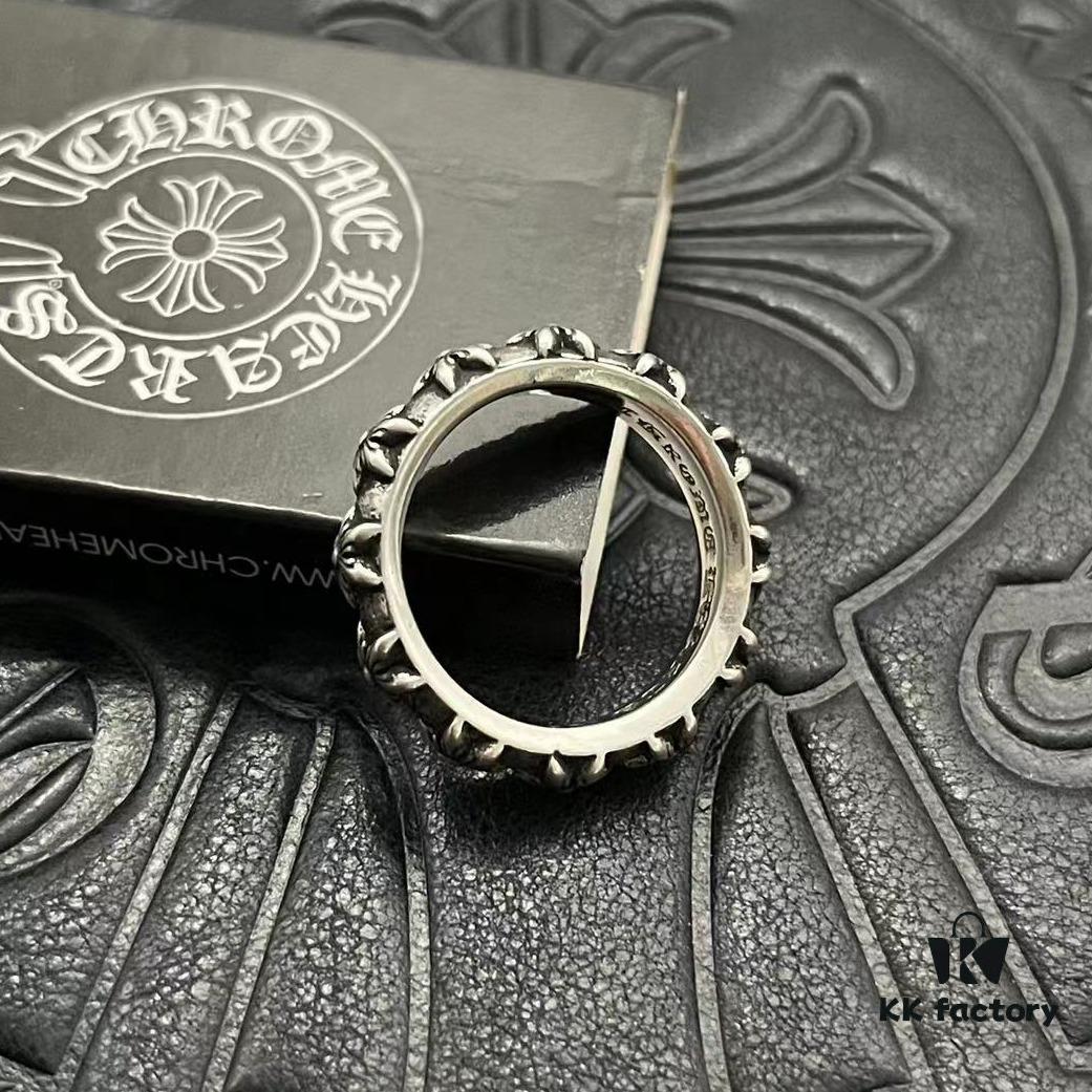 CHROME HEARTS High-Replica Cross Six-Pointed Star Ring