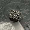 CHROME HEARTS High-End Cremation Cross Diamond-Inlaid Ring