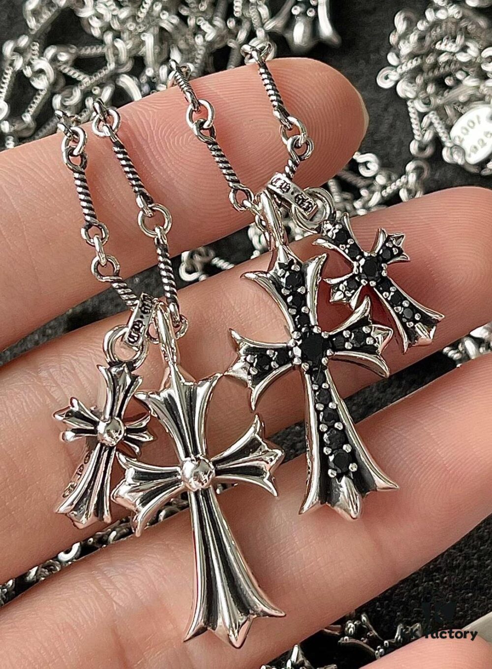 Chrome Hearts Double Cross Necklace