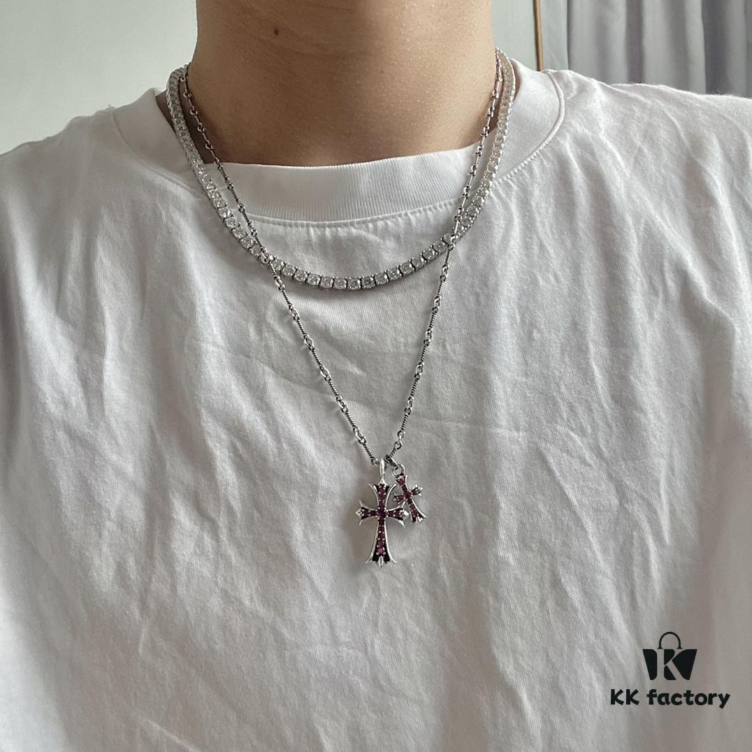 Chrome Hearts Double Cross Necklace