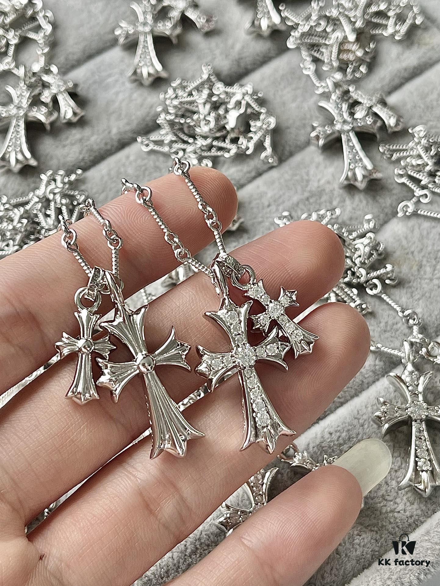 Chrome Hearts Double Cross Necklace