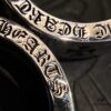 Chrome Hearts Sterling Silver Classic Forever Ring with Stone Inlay