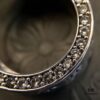 Chrome Hearts Sterling Silver Classic Forever Ring with Stone Inlay