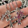 Chrome Hearts Double Cross Necklace
