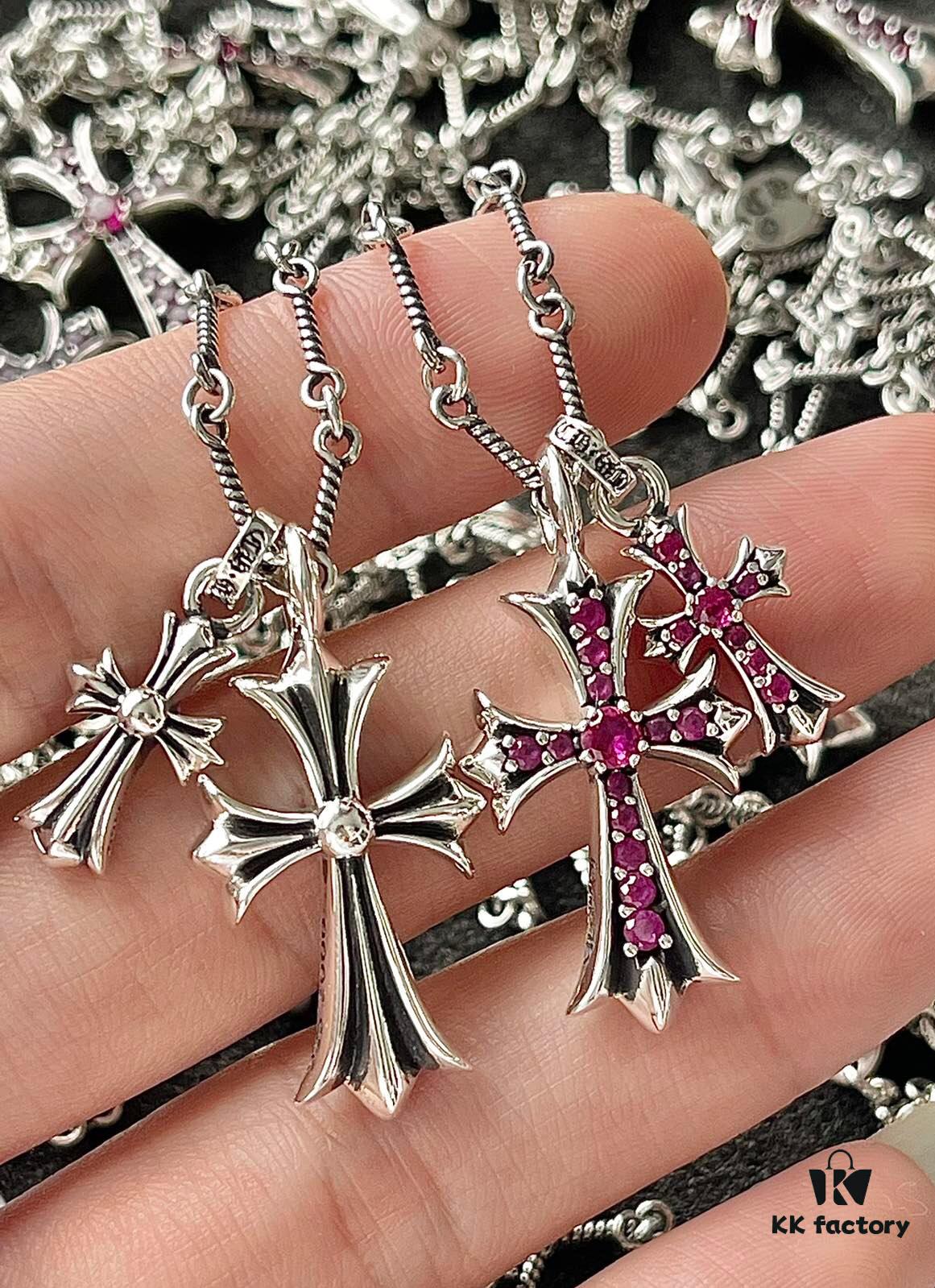 Chrome Hearts Double Cross Necklace