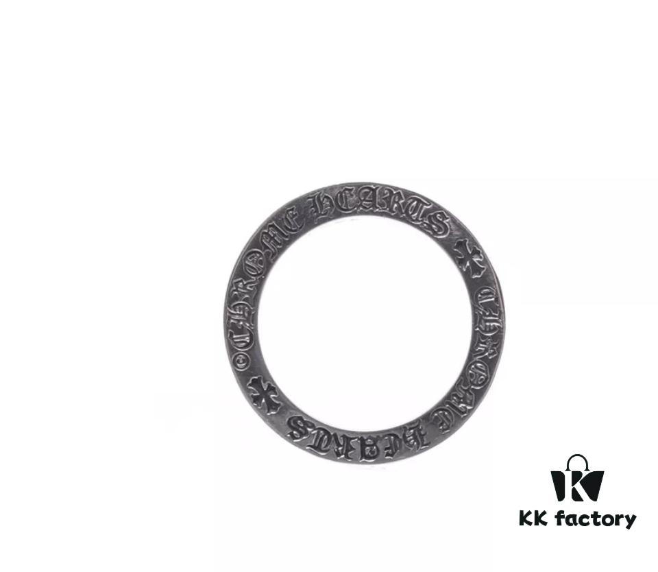 Chrome Hearts Vintage Pure Silver 'Fuck' Lettering Couple Ring