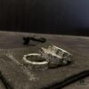 Chrome Hearts Vintage Pure Silver 'Fuck' Lettering Couple Ring