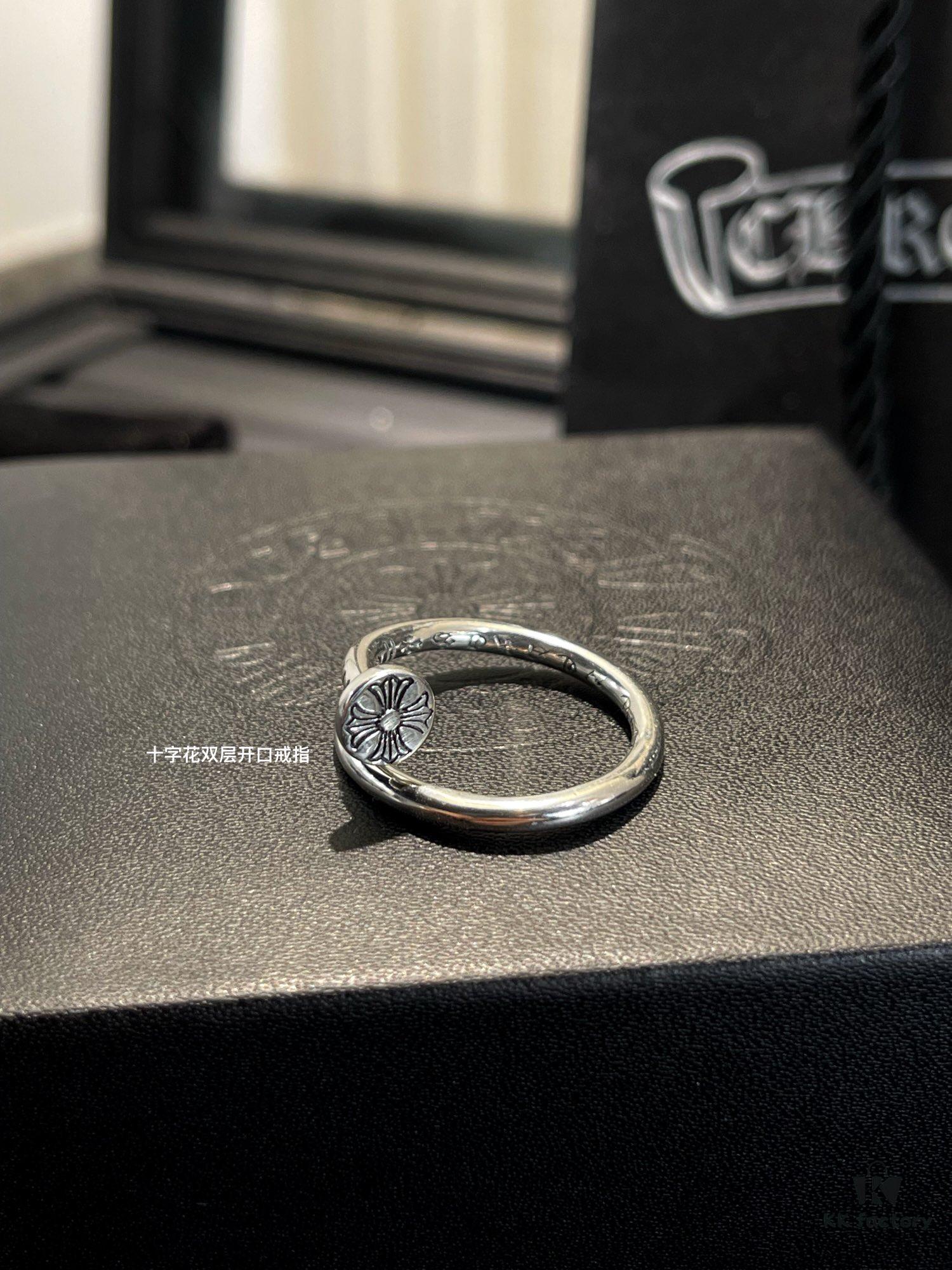 Cross Flower Double Layer Ring and Nail Ring, Open Design Super Stylish!