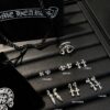 Chrome Hearts Celebrity Style Collection Classic 925 Sterling Silver Rings / Necklaces / Stud Earrings 18-Piece Set