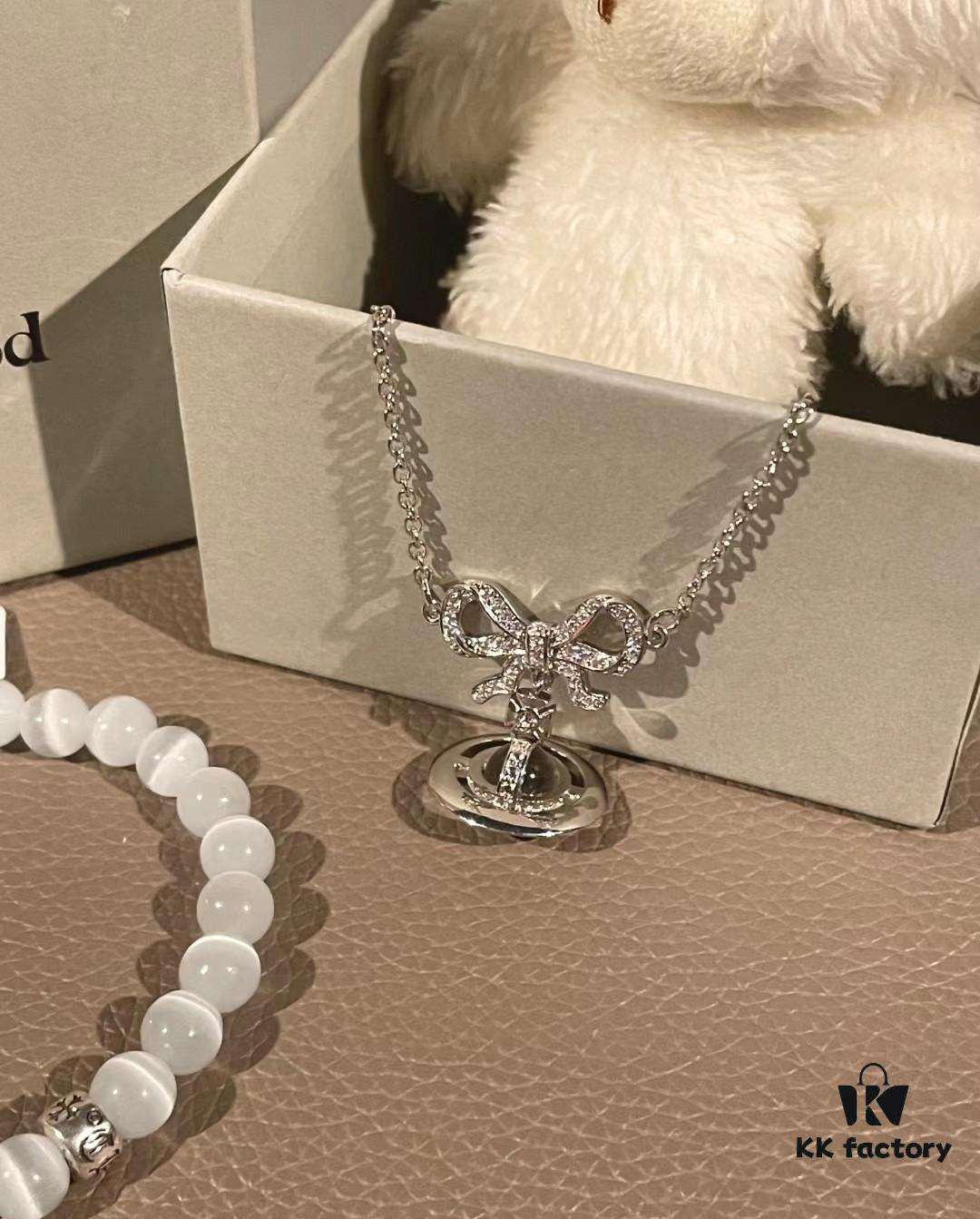 Chrome Hearts Cat's Eye Bracelet & Vivienne Westwood Bow Galaxy Bracelet