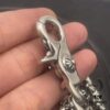 Chrome Hearts Lobster Clasp Large Bracelet, Accurate Pattern and Details, Difficult to Produce, Inner Cross Design Features a Ring of Engraved Text