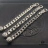 Chrome Hearts Lobster Clasp Large Bracelet, Accurate Pattern and Details, Difficult to Produce, Inner Cross Design Features a Ring of Engraved Text