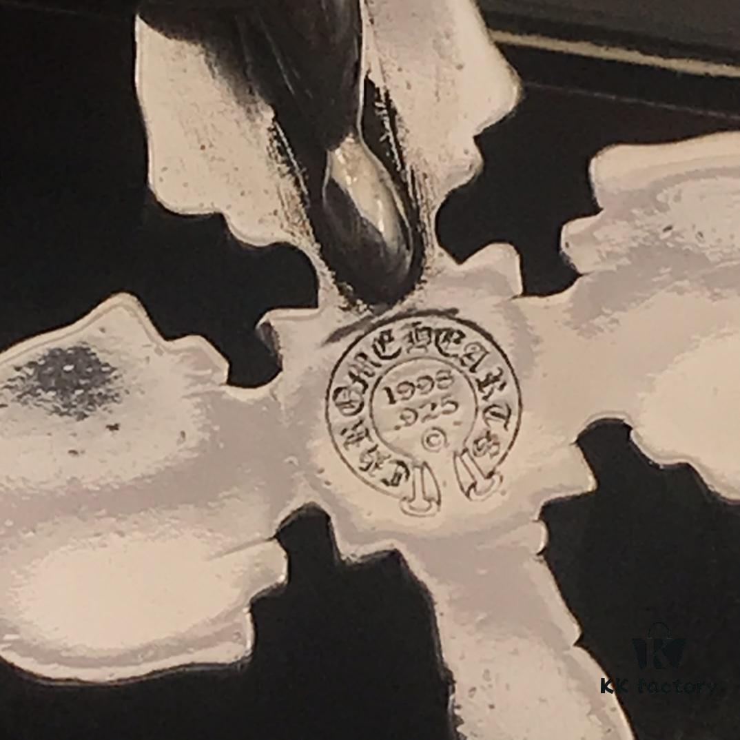 High-Version Cross Medium Double Flame Fire Cross Pendant, Precise Engraving with Letter Chain, 50-70cm Adjustable