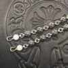 High-Version Chrome Hearts Cross Bead Bracelet, Original Horseshoe Clasp, Precise Details, Clear Engraving, Size 17 to 23 Available