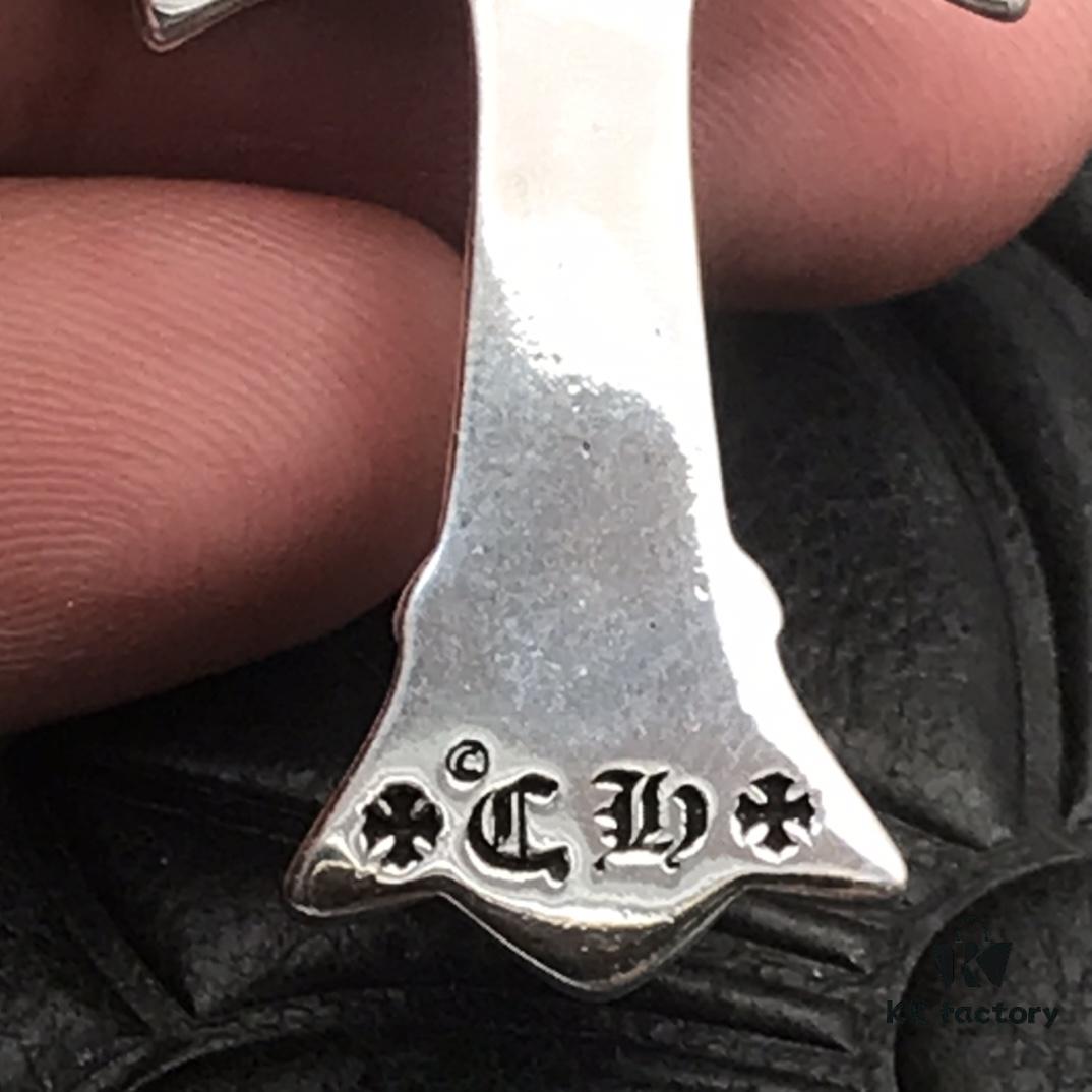 High-Grade Replica Chrome Hearts Classic Medium Double Layer Cross Pendant Necklace with Letter Chain, 50-70cm Adjustable Length