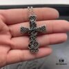 High Version Chrome Hearts Rare Celtic Dragon Pendant with Beaded Chain or Fine O-Link