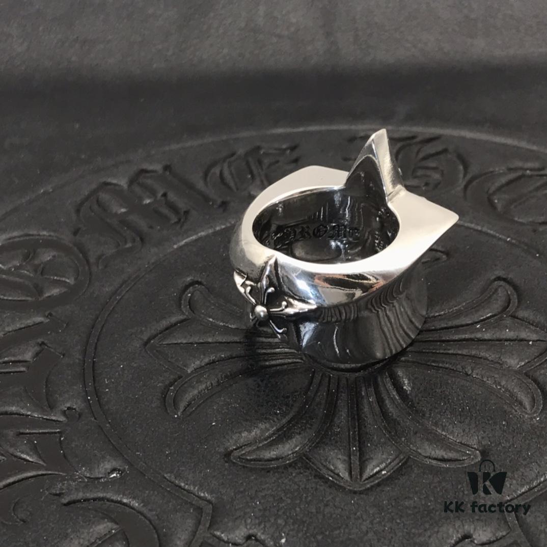 High-Grade Chrome Hearts Large Five-Point Star Ring, Precise Engraving, US Size 7 to 11 Available