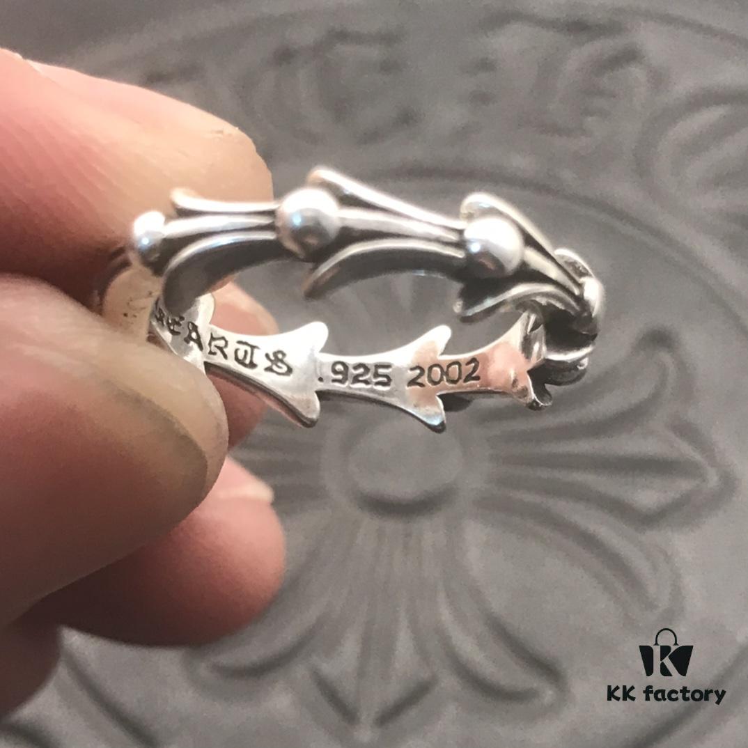 High-End Croxx Iris Wave Rib Bone Ring, Interior Engraved with Authentic Handwritten Font, Precise Detailing and Clear Engraving, Unisex Design, US Size 5 to 11 Available